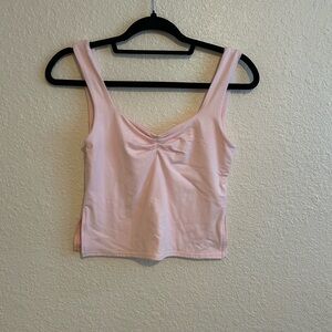 Light pink cropped top